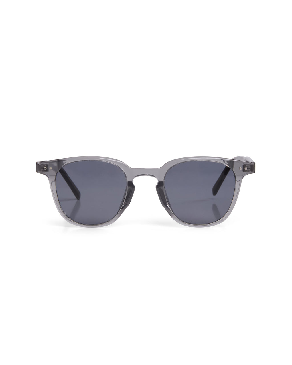 The Mist sunglasses — front view, smoky grey acetate